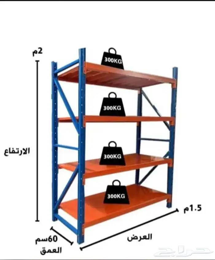 رفوف مستودعات وسوبر ماركت وصيدليات بجميع أنواعها ثقيل وخفيف 2