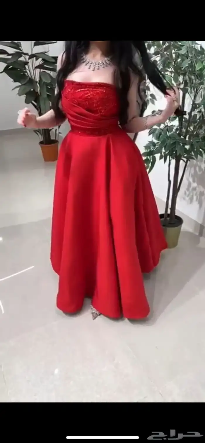 فستان زواج احمر 3