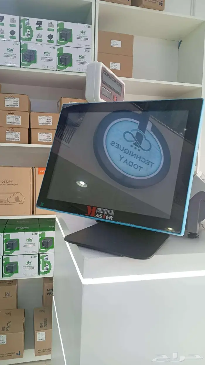 كاشير لمس مع درج وطابعة وبرنامج معتمد من الزكاة 2