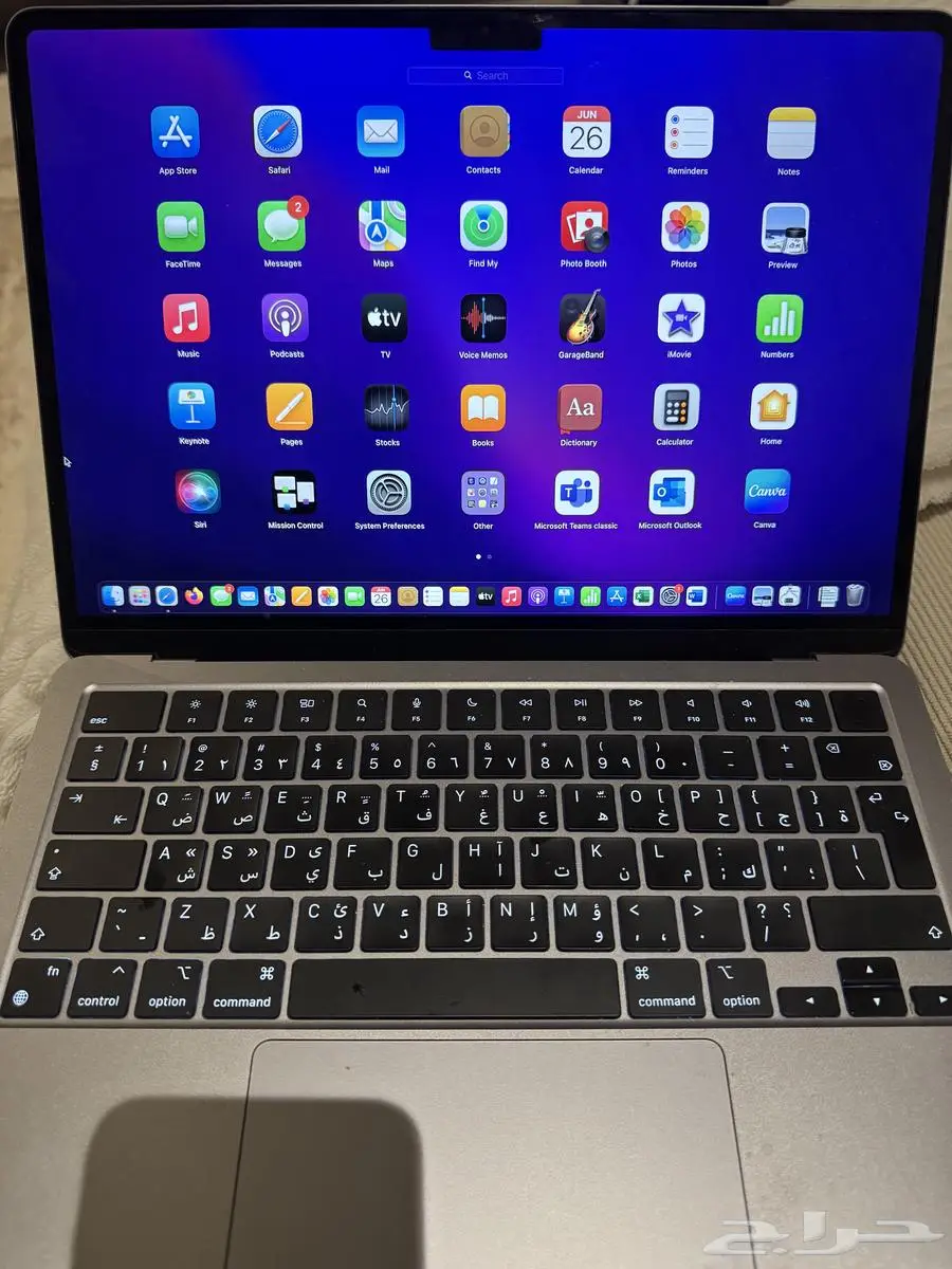 ماك بوك اير M2 13 نظيف ضمانه ساري 2