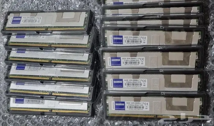 DDR4 2666 64GB NON-ECC RAM رام 64 قيقا بايت 1