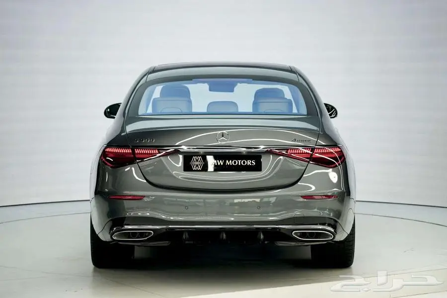 مرسيدس S 500 موديل 2025 أصفار خليجي رمادي فاتح أبيض 4