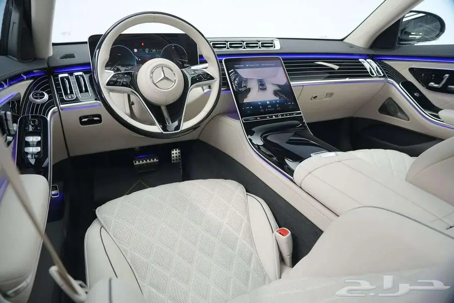 مرسيدس S 500 موديل 2025 أصفار خليجي أبيض أبيض 7