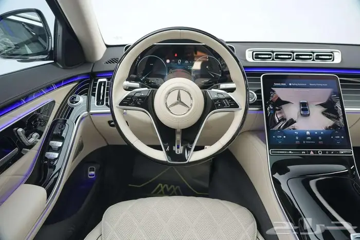 مرسيدس S 500 موديل 2025 أصفار خليجي أبيض أبيض 6