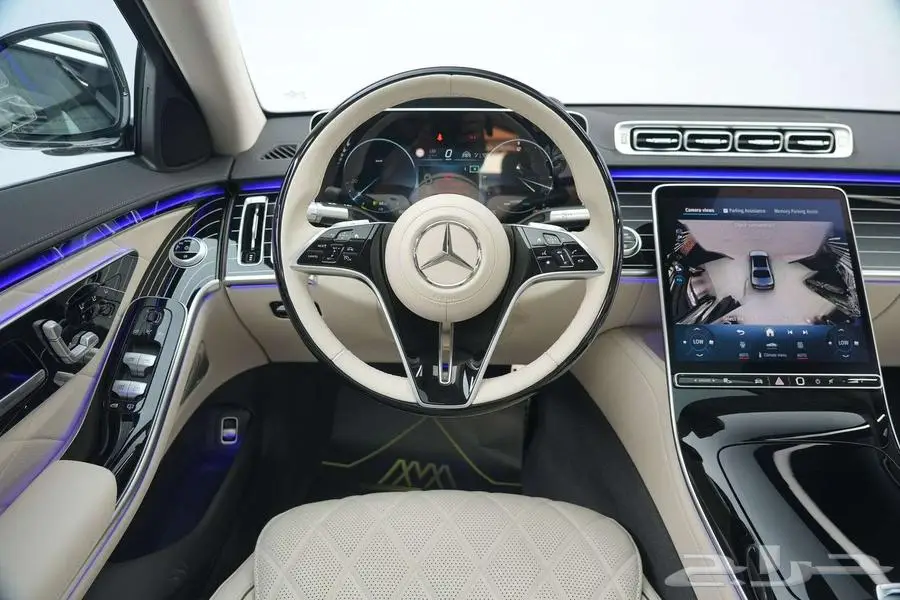 مرسيدس S 500 موديل 2025 أصفار خليجي أبيض أبيض 6