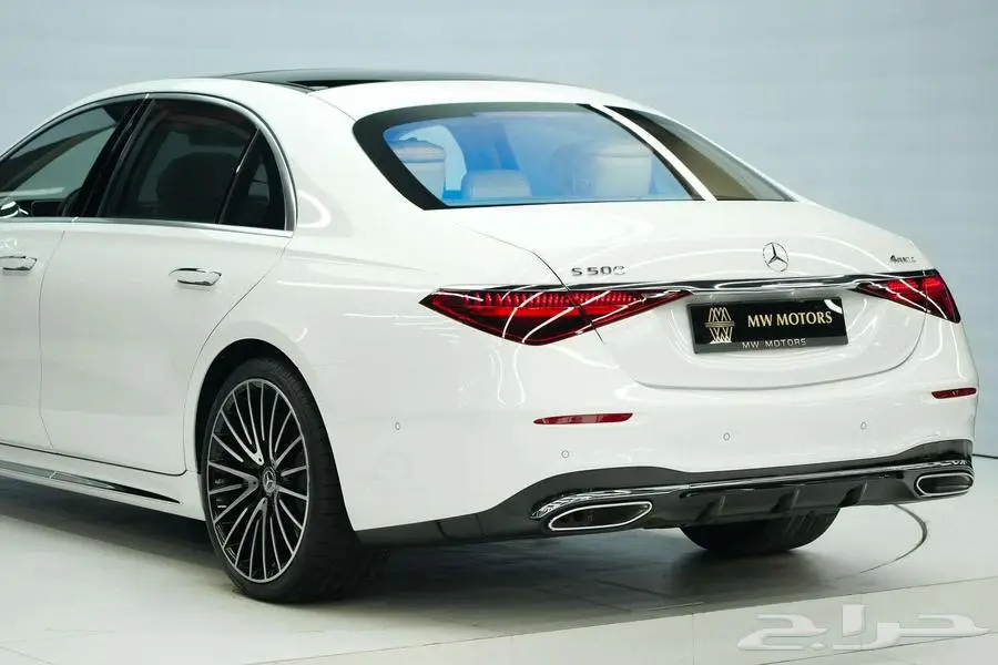 مرسيدس S 500 موديل 2025 أصفار خليجي أبيض أبيض 4