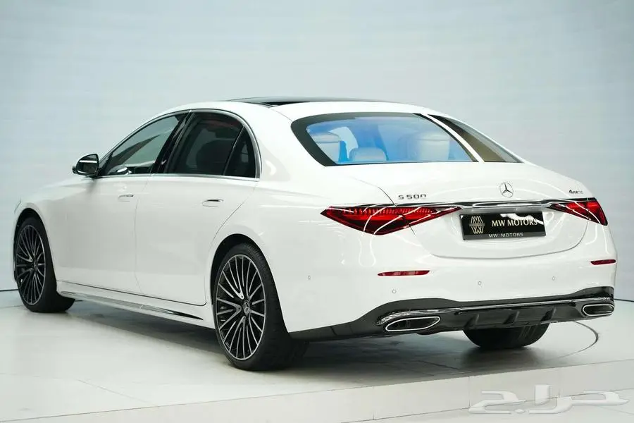 مرسيدس S 500 موديل 2025 أصفار خليجي أبيض أبيض 2