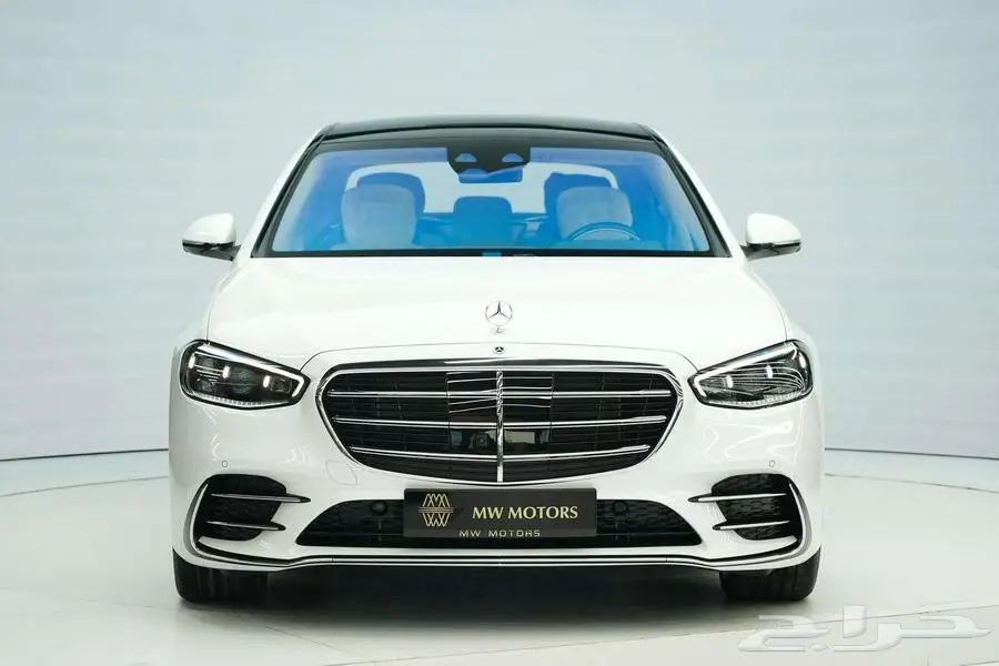 مرسيدس S 500 موديل 2025 أصفار خليجي أبيض أبيض 1