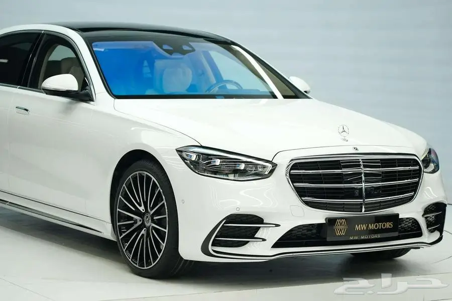 مرسيدس S 500 موديل 2025 أصفار خليجي أبيض أبيض 0