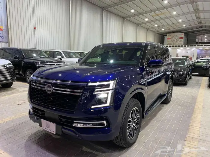 نيسان باترول بلاتنيوم 2025 ازرق غامق سعودي ماشيه 7500كم 7