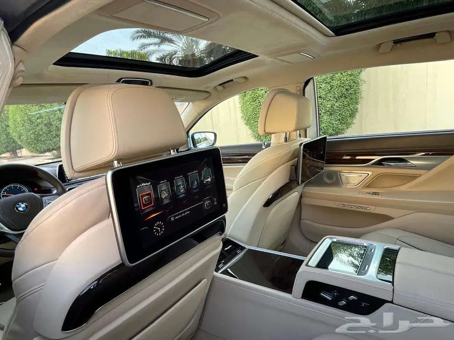 بي إم دبليو 750LI أبيض 2016 فل ماشي 25 ألف بحالة ممتازة 80