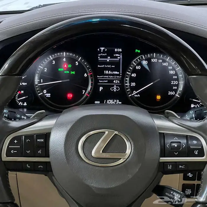 لكزس LX570S بنزين 2021 ممشى 110 الف 9