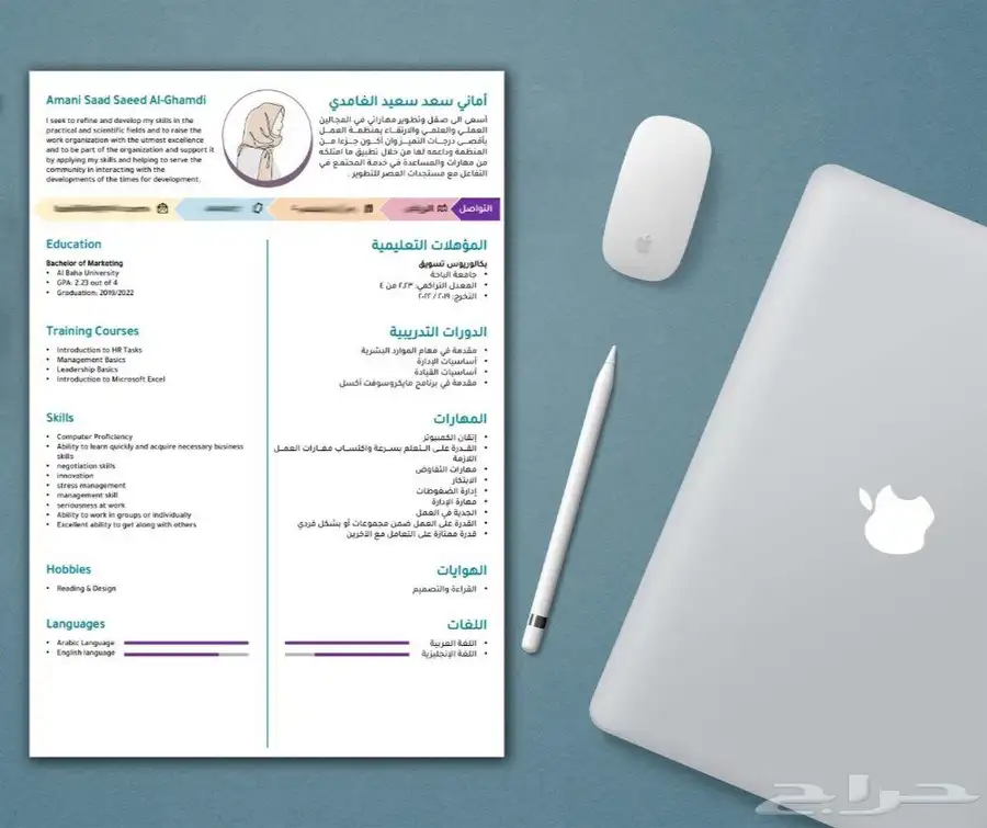 سيرة ذاتية احترافية 24