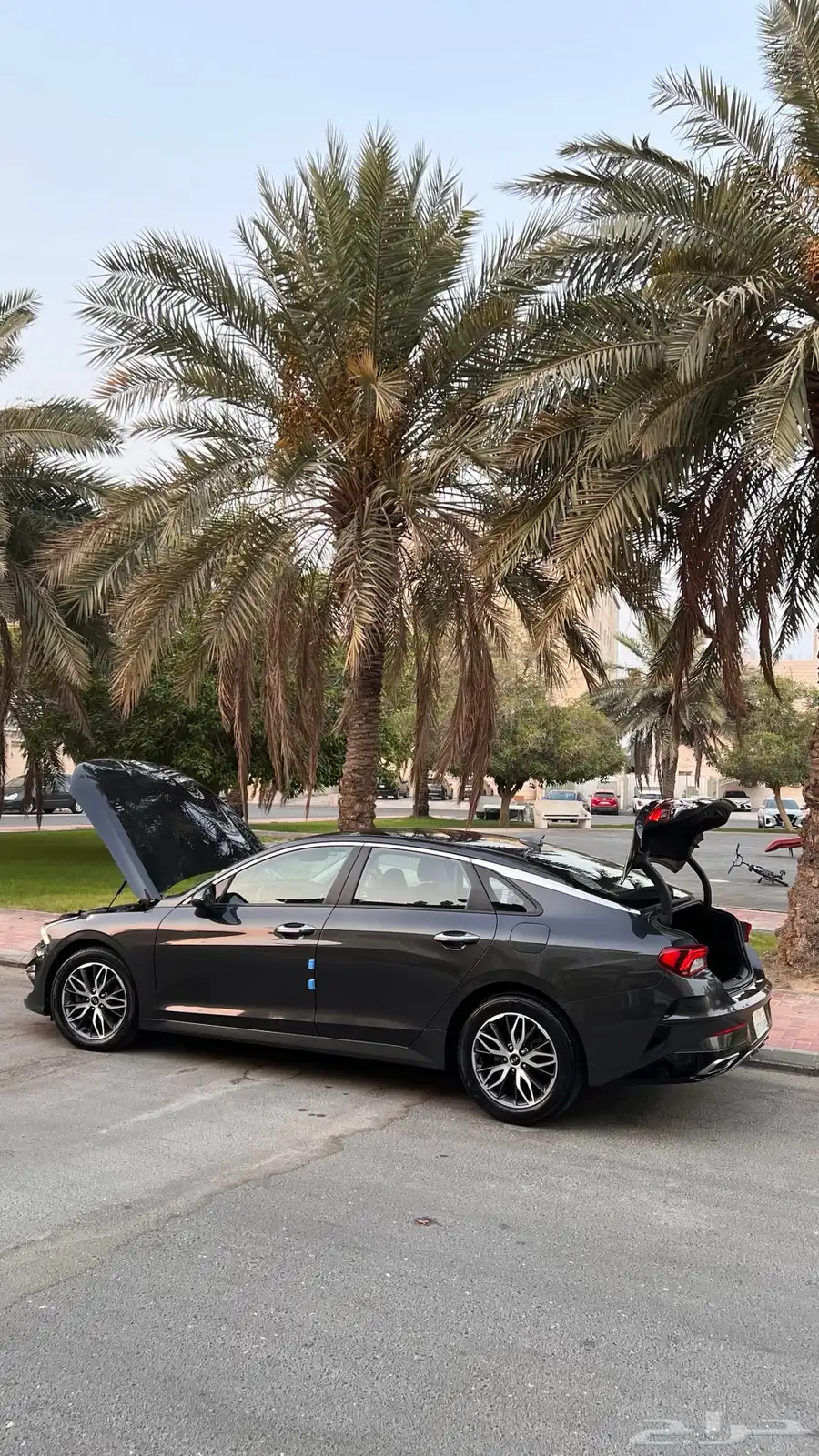 كيا K5 موديل 2021 لون رماري ممشى قليل 5