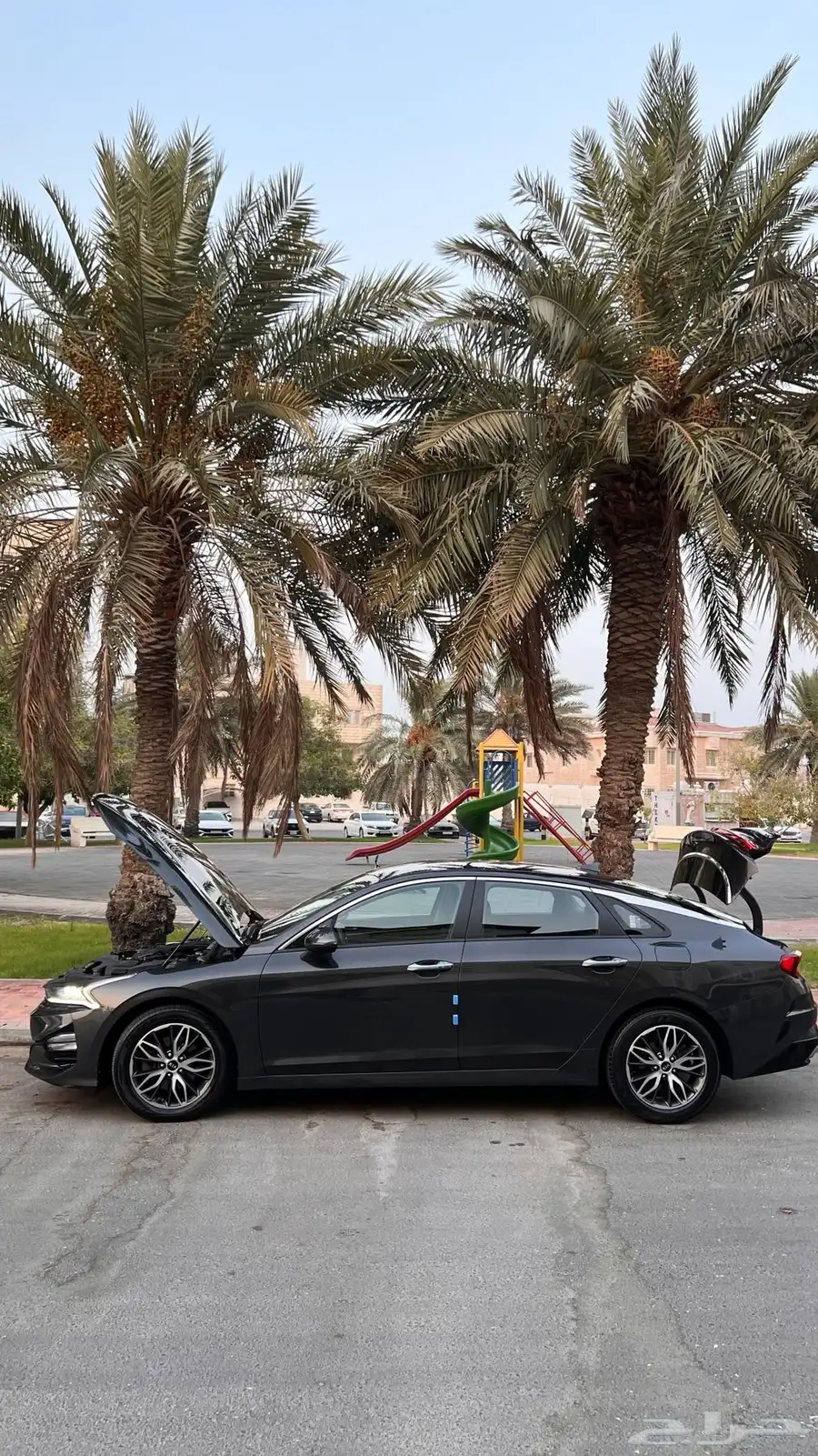 كيا K5 موديل 2021 لون رماري ممشى قليل 6
