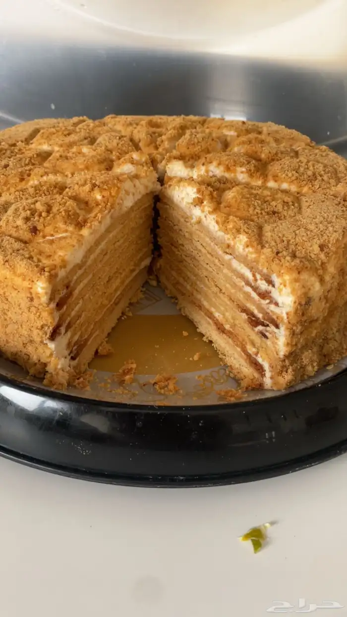 كيكة عسل صنع منزلي 0