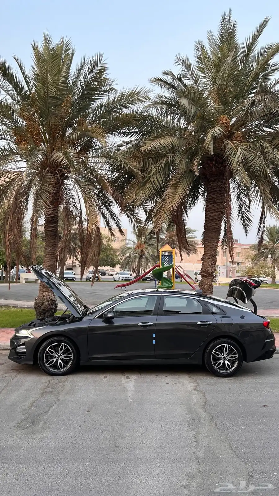 كيا K5 موديل 2021 لون رماري ممشى قليل 4