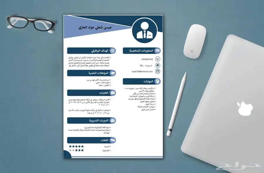 سيرة ذاتية احترافية 20