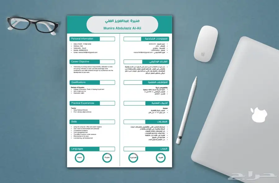 سيرة ذاتية احترافية 16