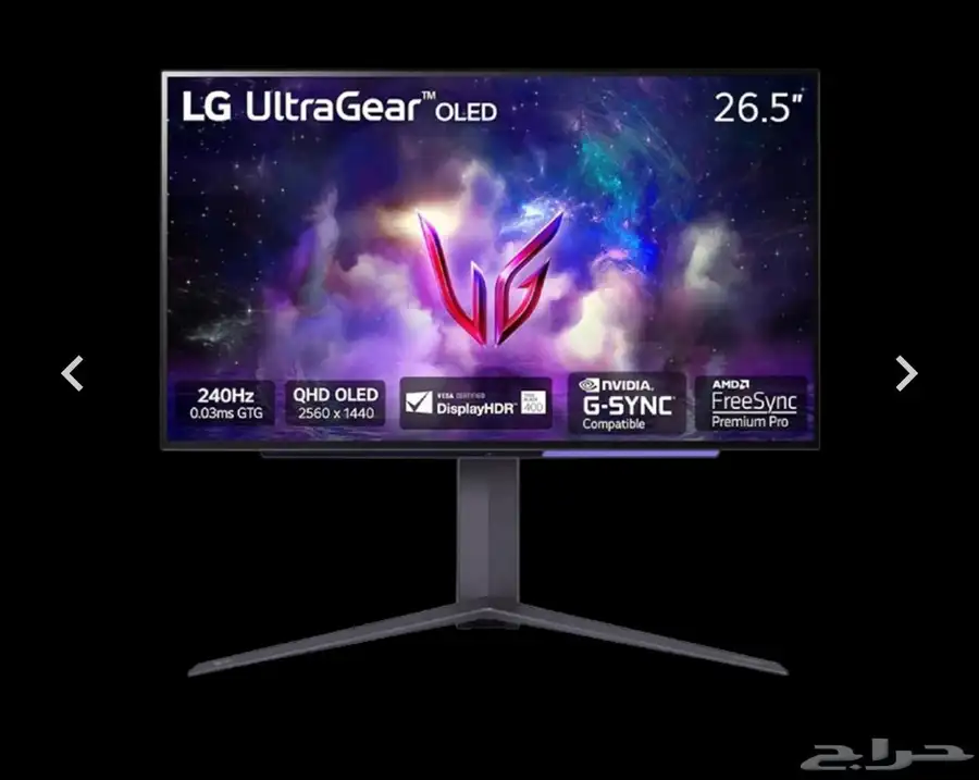 شاشة LG 27  OLED للألعاب   2K  سرعة 240Hz  استجابة 0.03ms index
