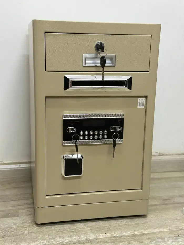 خزنة أمان عالية الجودة ديجيتال   مفتاحين  درج منفصل 0