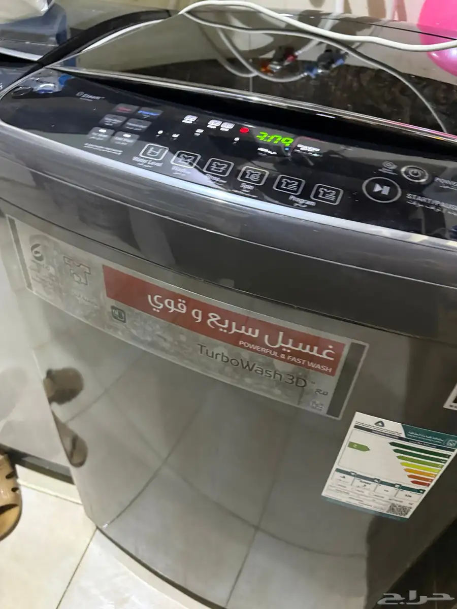 غسالة اوتوماتيك Lg جديده سبب البيع   ابغاها اكبر مع تجفيف 1