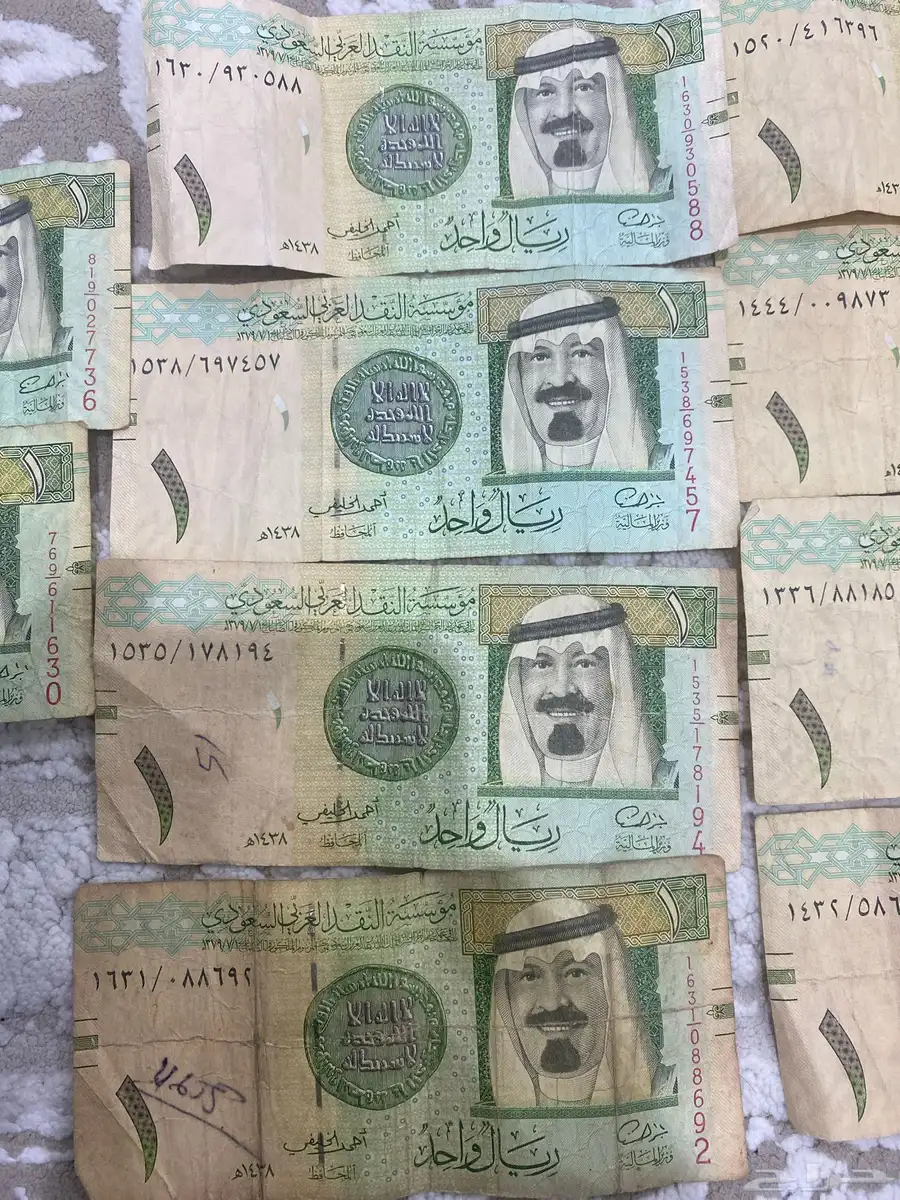 ريالات الملك عبدالله توقيع الخليفي والجاسر والمبارك 1