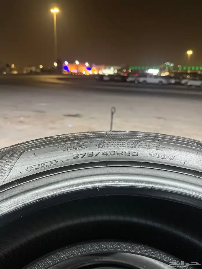 275 45 20 كفرات Goodyear شبه جديدة بزرعهامقاس وكالة رنج روفر 5
