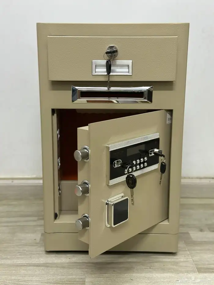 خزنة أمان عالية الجودة ديجيتال   مفتاحين  درج منفصل 4