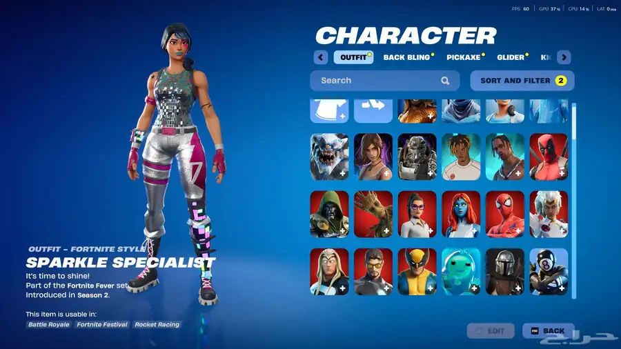 حساب فورت نايت اسطوري نادر ( اقبل التفاوض بالسعر ) 0