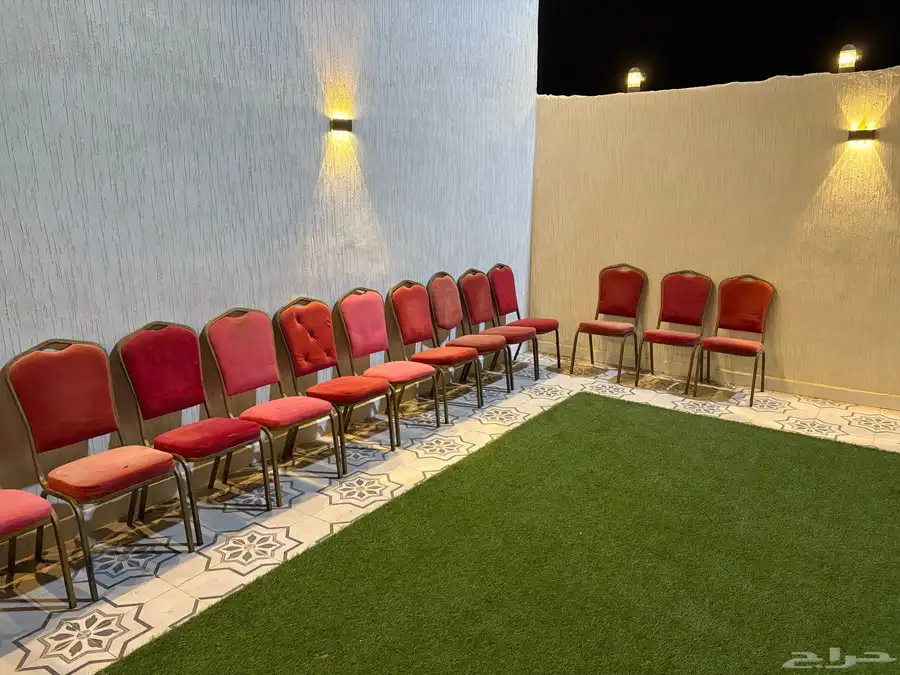كراسي أفراح اللون الأحمر 0