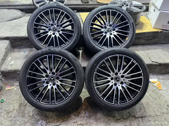 جنوط مرسديس s200 اصلي وكالة بكفراته 6