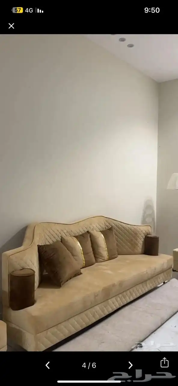 كنب صالة ثلاث قطع و كرسسين مدخل 4