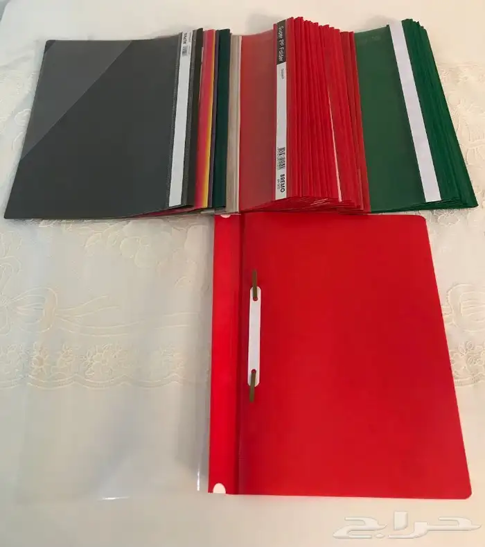 ملفات بلاستك قرطاسية ادوات مكتبيه 0