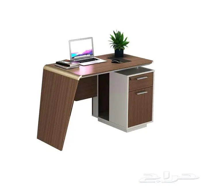مكاتب تنلي الخشبة بتصميم حديث 4
