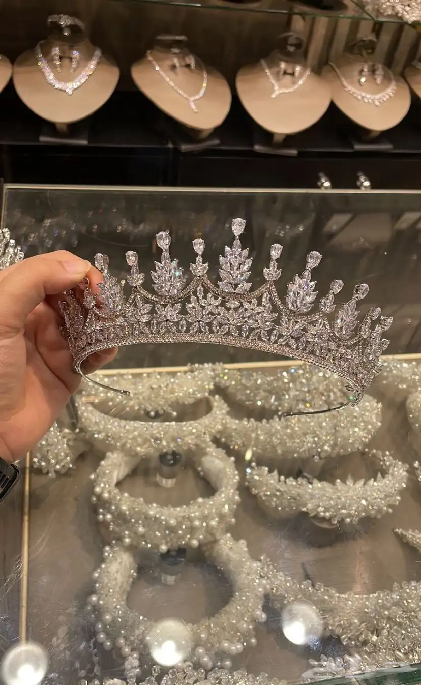 طقم اكسسوار جديد   مسكة   تاج   عباية عروس .. 2
