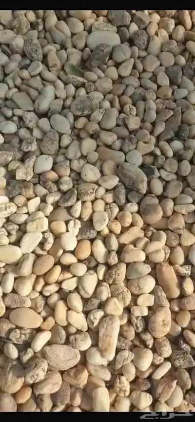 توريد مواد البناء حجر نهري كسر رخام وبطحاء 30