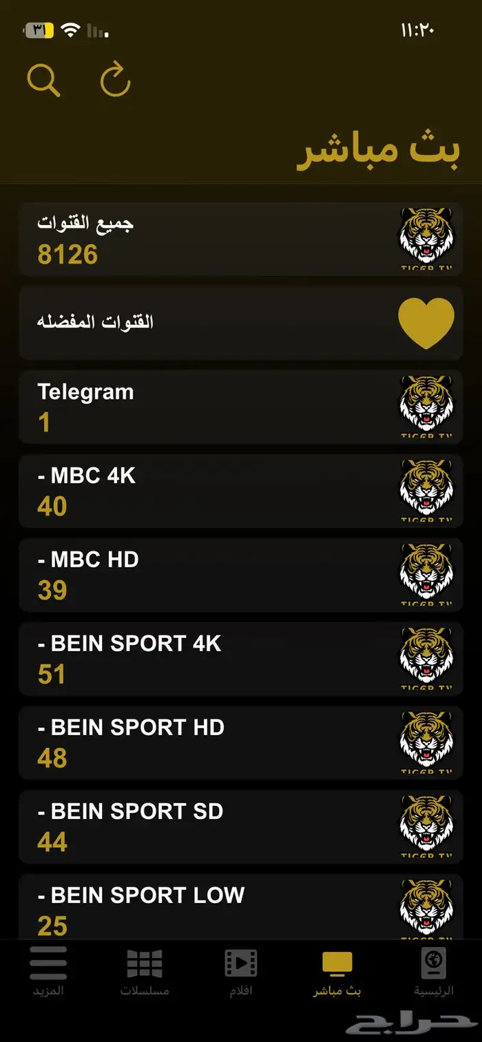 اشتراك تايقر iptv 1