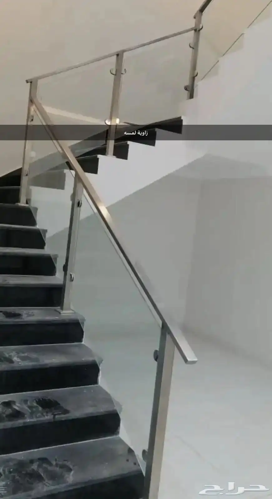 درابزين أستيل زاوية لمسه 21