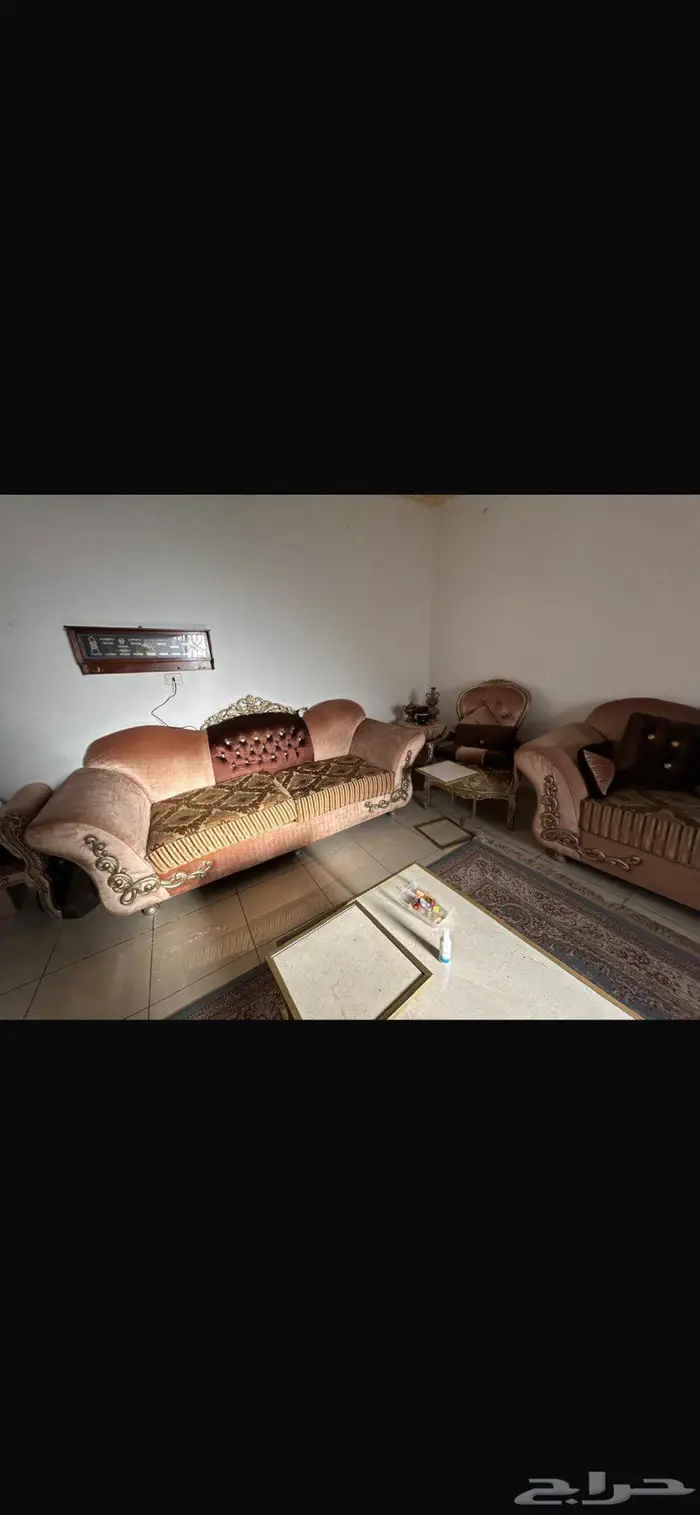 كنب للبيع كامل مع طاولات وستاره 7