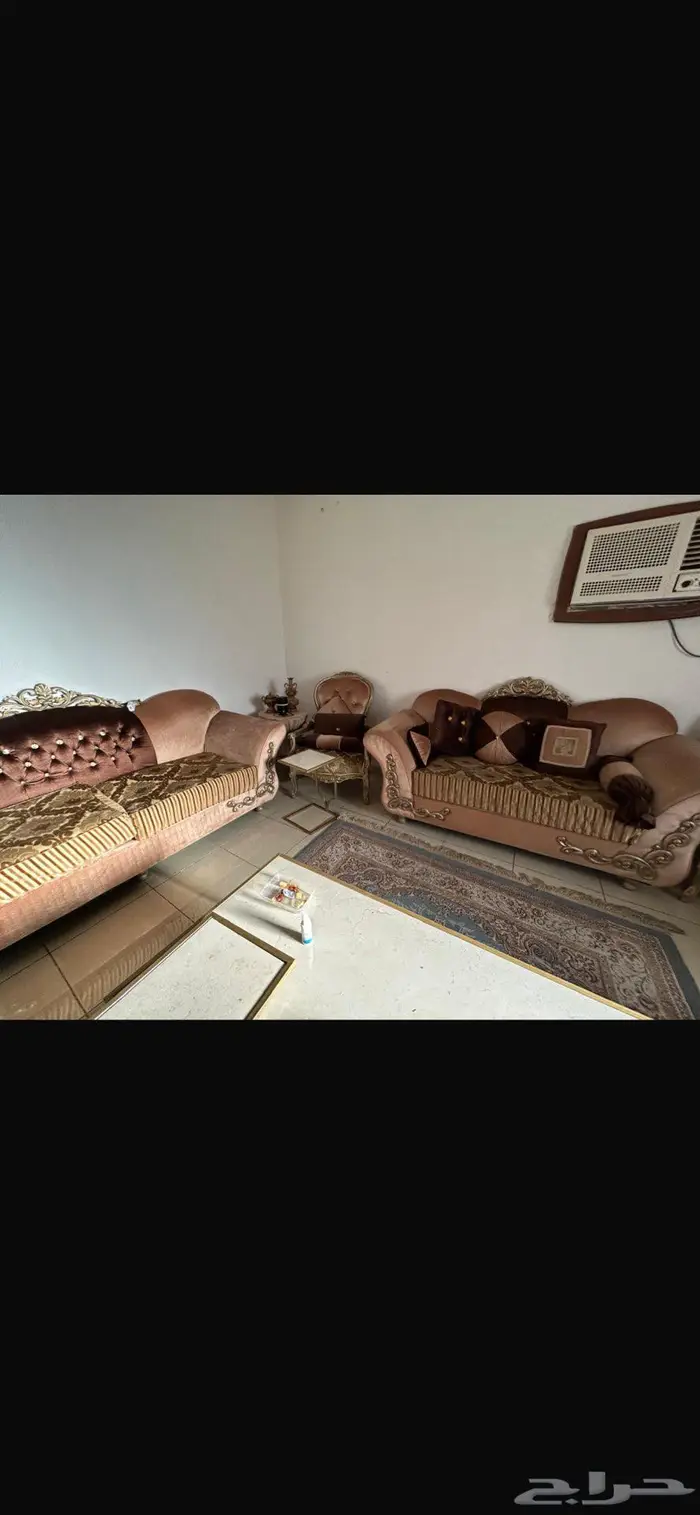 كنب للبيع كامل مع طاولات وستاره 3