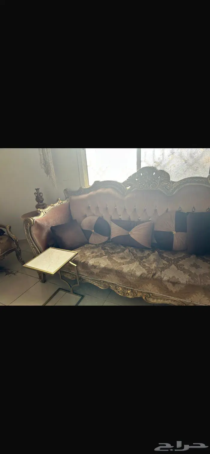 كنب للبيع كامل مع طاولات وستاره 6