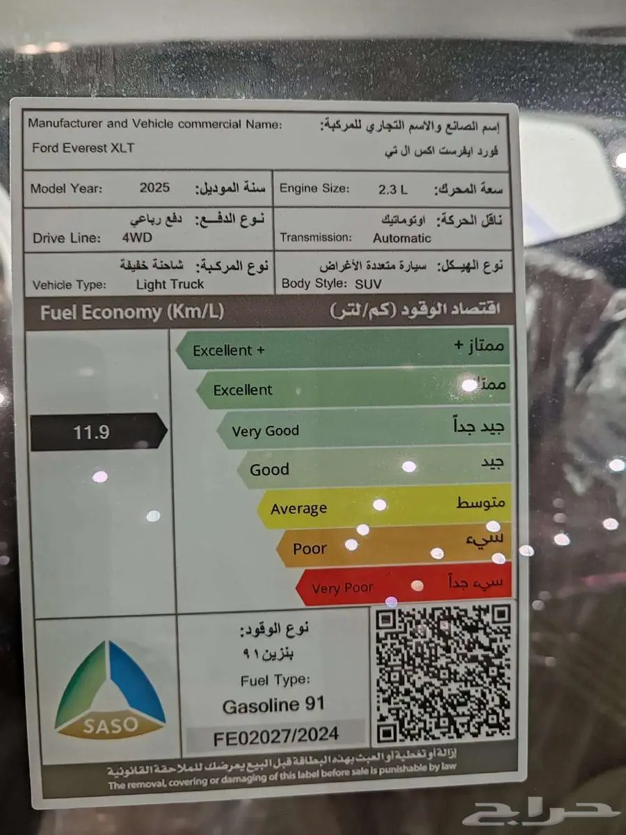 فورد ايفرست 2025 index
