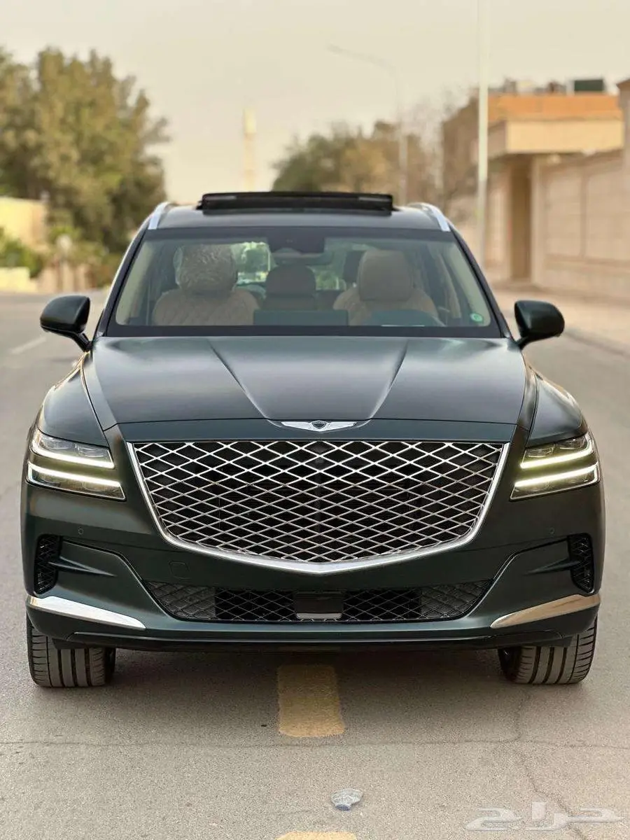 جينيسس رويال GV80 2021 عداد 39 ألف أخضر مطفي بحالة الوكالة 49