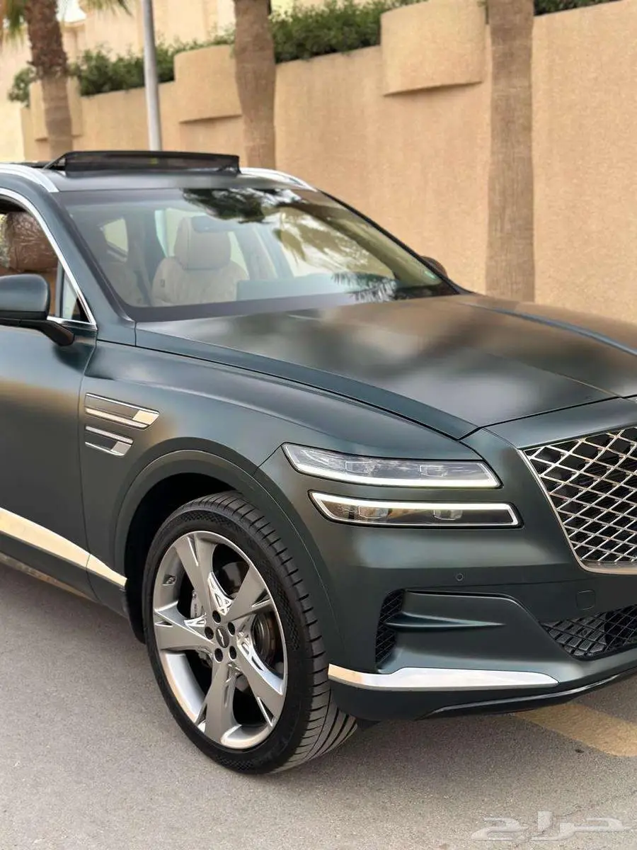 جينيسس رويال GV80 2021 عداد 39 ألف أخضر مطفي بحالة الوكالة 17