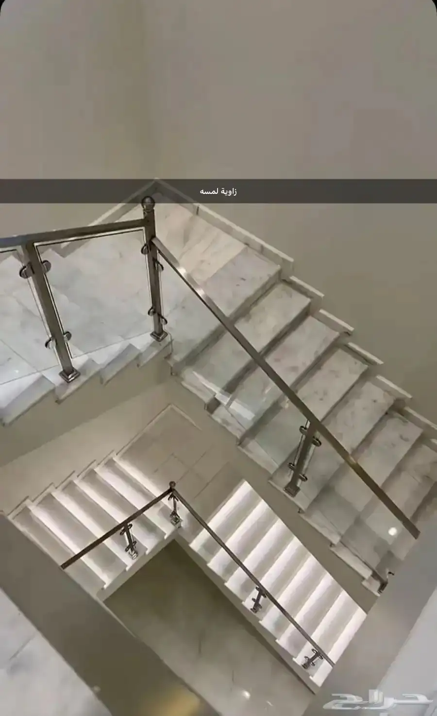 درابزين أستيل زاوية لمسه 19