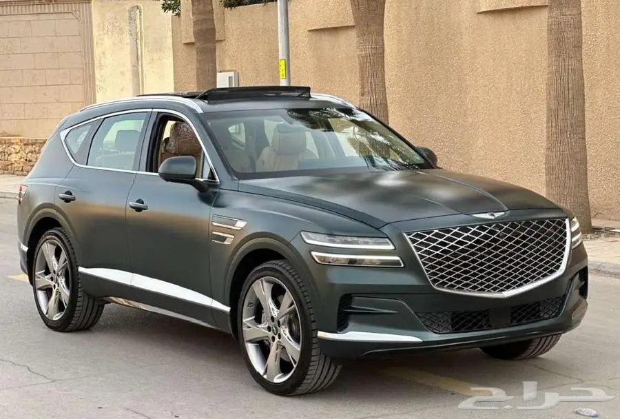 جينيسس رويال GV80 2021 عداد 39 ألف أخضر مطفي بحالة الوكالة 9