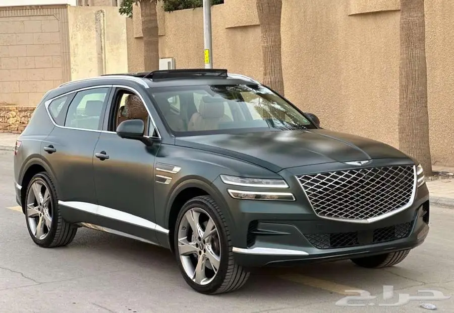 جينيسس رويال GV80 2021 عداد 39 ألف أخضر مطفي بحالة الوكالة 47