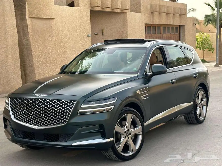 جينيسس رويال GV80 2021 عداد 39 ألف أخضر مطفي بحالة الوكالة 48