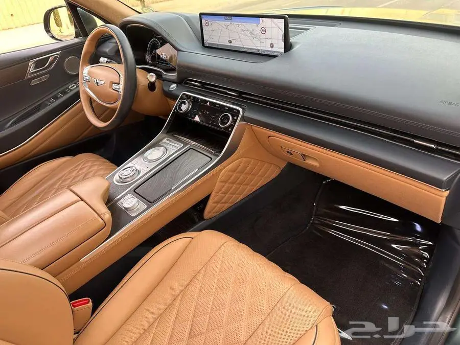 جينيسس رويال GV80 2021 عداد 39 ألف أخضر مطفي بحالة الوكالة 44